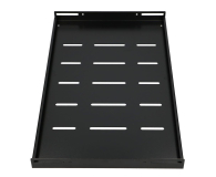ExtraLink Półka do szaf wiszących 19" 300MM 1U (czarna) - 492328 - zdjęcie 4